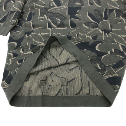 Hermes Short Sleeve T-Shirt Jacquard Summer Knit Puzzle Floral Top Black Sweater — view 6