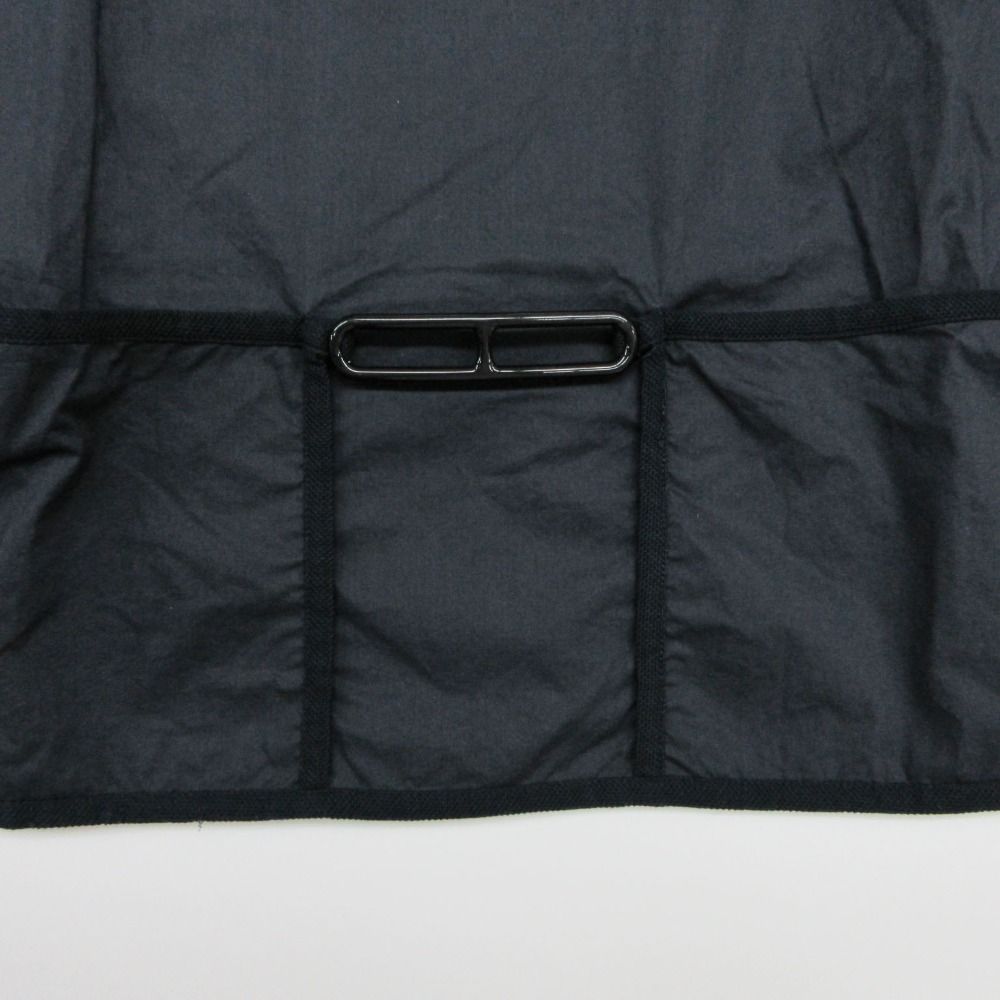 Hermes Short Sleeve T-Shirt Roulis Series Cotton Blouse Top Navy 34 — view 5