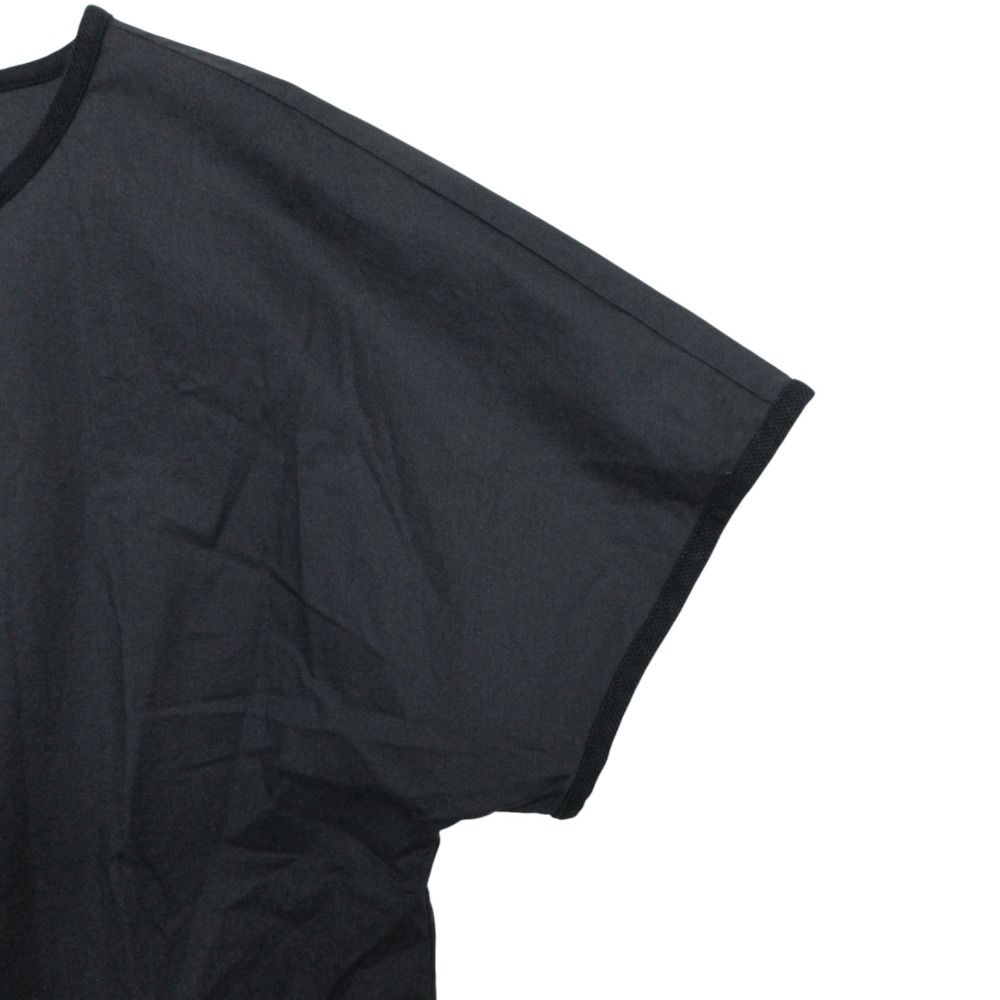 Hermes Short Sleeve T-Shirt Roulis Series Cotton Blouse Top Navy 34 — view 4