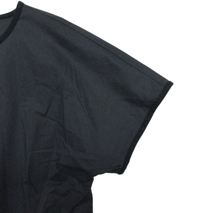 Hermes Short Sleeve T-Shirt Roulis Series Cotton Blouse Top Navy 34 — view 4