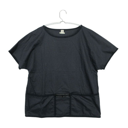 Hermes Short Sleeve T-Shirt Roulis Series Cotton Blouse Top Navy 34