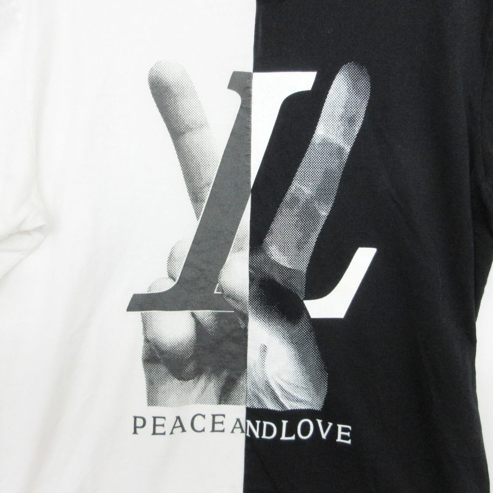 Louis Vuitton by Kim Jones Short Sleeve T-Shirt Peace and Love Reconstruction — view 4