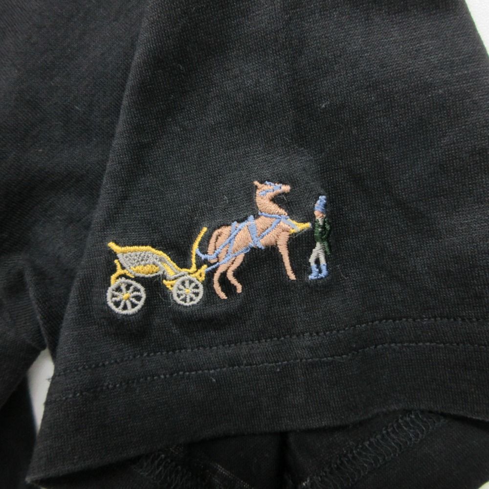 Hermes by Martin Margiela Era Polo Shirt Short Sleeve One Point Carriage Logo — view 5