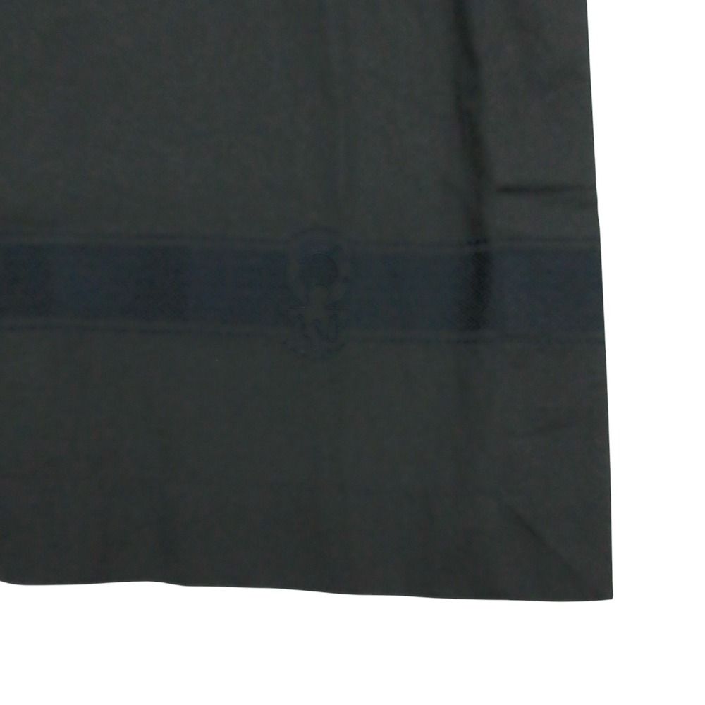 Hermes Dress Short Sleeve Embroidery Cotton Boat Neck Black 36 — view 5