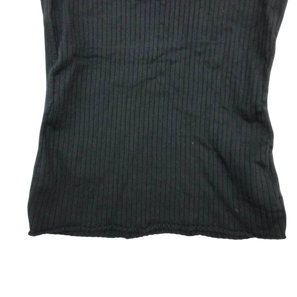 Hermes Knit Silk Rib Sweater Long Sleeve Pullover Top Black 34 — view 5