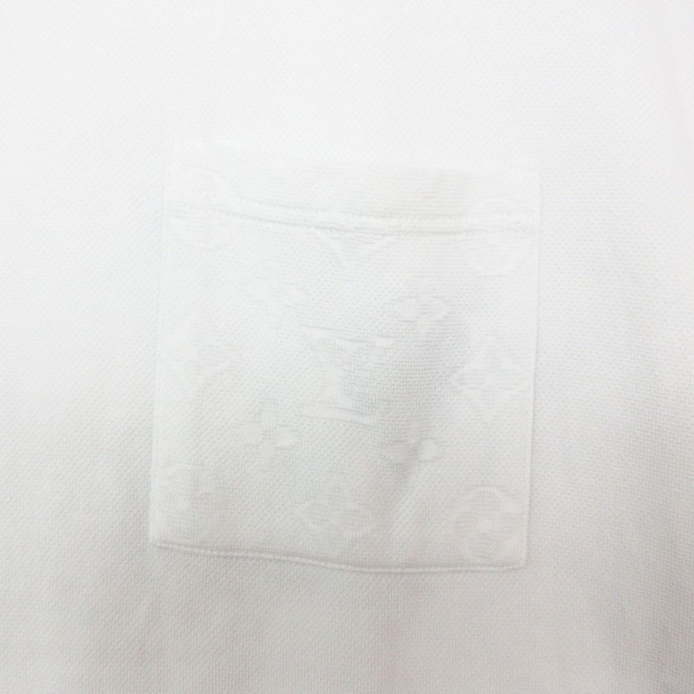 Louis Vuitton Short Sleeve T-Shirt Monogram Jacquard Tcl Top White — view 5