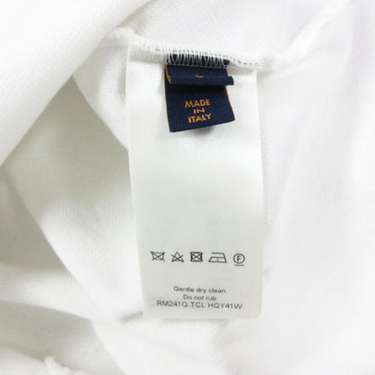 Louis Vuitton Short Sleeve T-Shirt Monogram Jacquard Tcl Top White — view 8