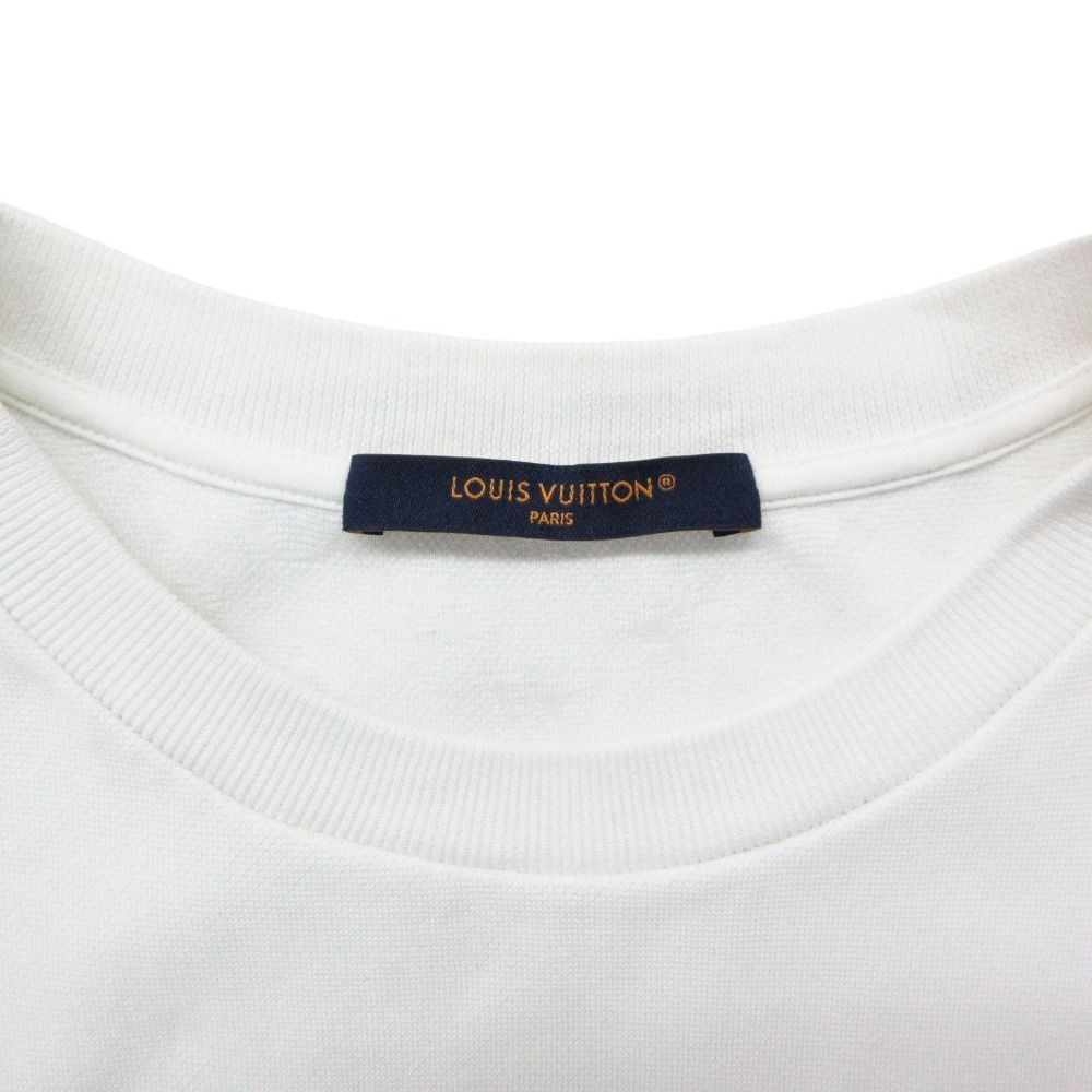 Louis Vuitton Short Sleeve T-Shirt Monogram Jacquard Tcl Top White — view 7