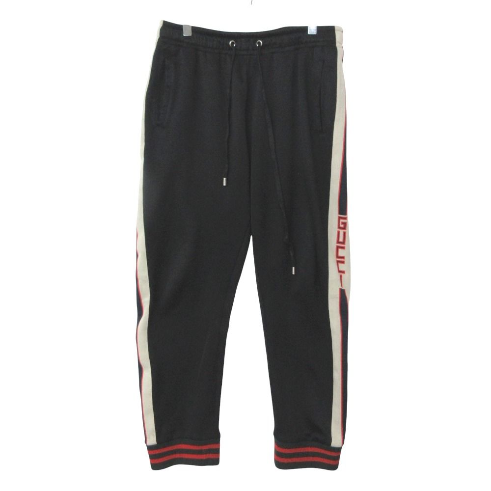 Gucci Track Pants Technical Jersey Side Logo Black XS