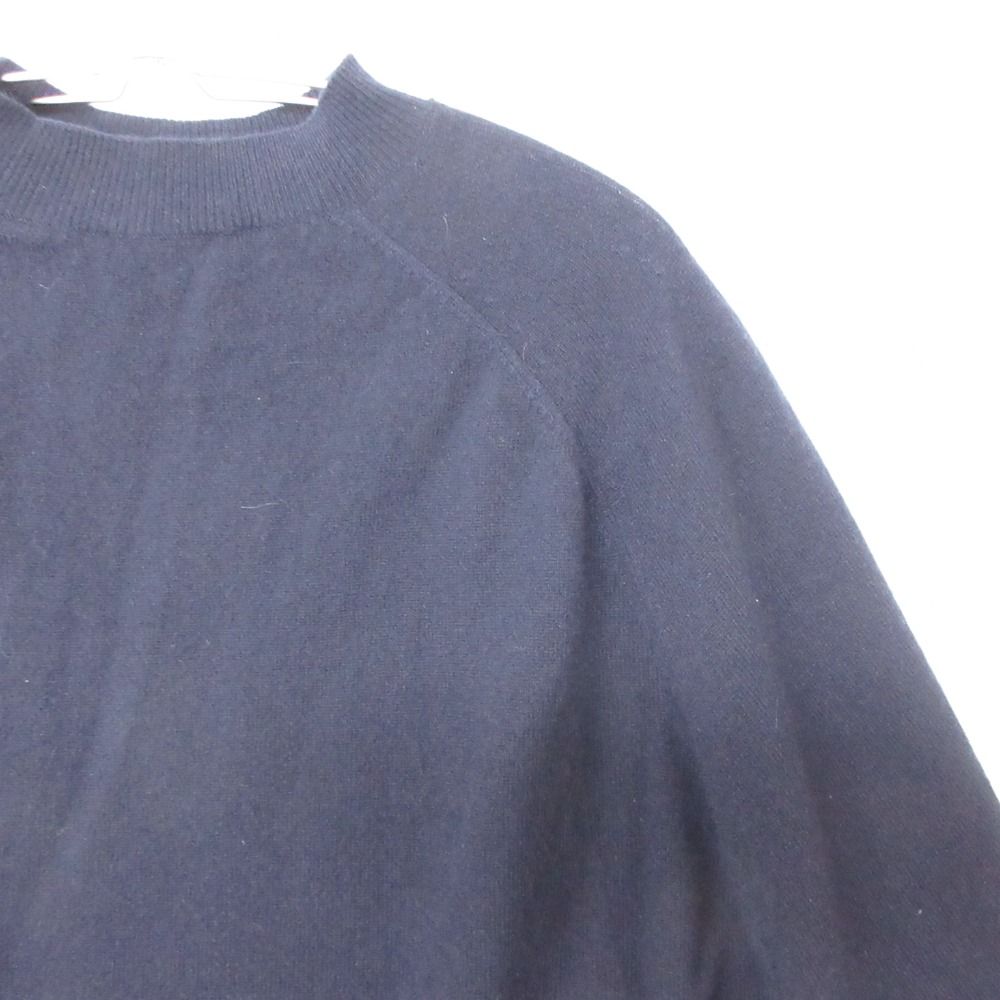Louis Vuitton Sweater Wool Cashmere Poncho Layered High Neck Knit Top Navy SS — view 8