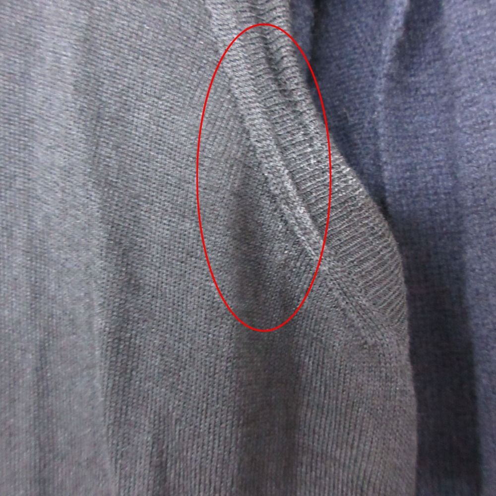 Louis Vuitton Sweater Wool Cashmere Poncho Layered High Neck Knit Top Navy SS — view 7
