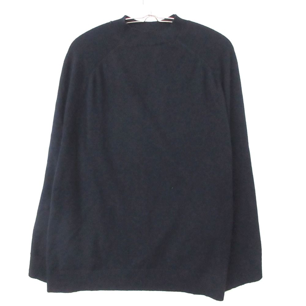 Louis Vuitton Sweater Wool Cashmere Poncho Layered High Neck Knit Top Navy SS — view 2