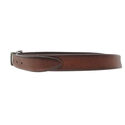 Brunello Cucinelli Belt Leather Silver Buckle Brown 85 — view 4