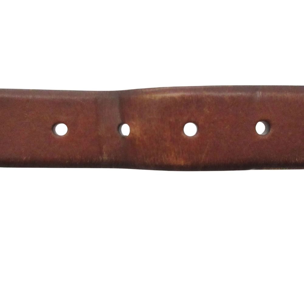 Brunello Cucinelli Belt Leather Silver Buckle Brown 85 — view 5