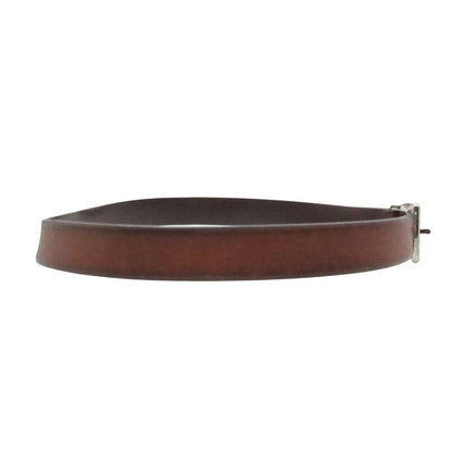 Brunello Cucinelli Belt Leather Silver Buckle Brown 85 — view 2