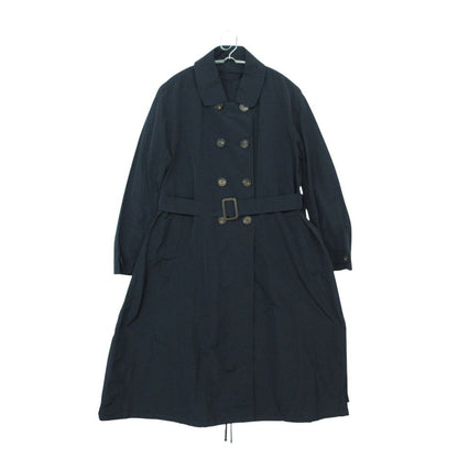 Max Mara the Cube Trench Coat Long Length Jacket with Collar Spring Navy 40