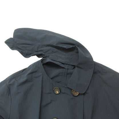 Max Mara the Cube Trench Coat Long Length Jacket with Collar Spring Navy 40
