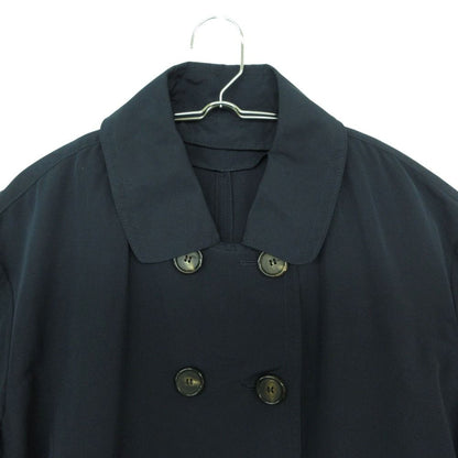 Max Mara the Cube Trench Coat Long Length Jacket with Collar Spring Navy 40 — view 4