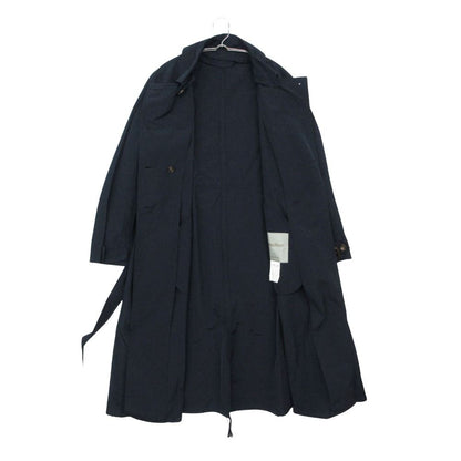 Max Mara the Cube Trench Coat Long Length Jacket with Collar Spring Navy 40 — view 3
