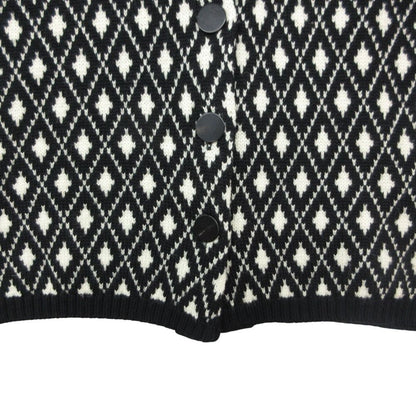 Moncler Cardigan Long Sleeve Knit Jacket Arm Logo Patch Cover Wool All Over — view 4