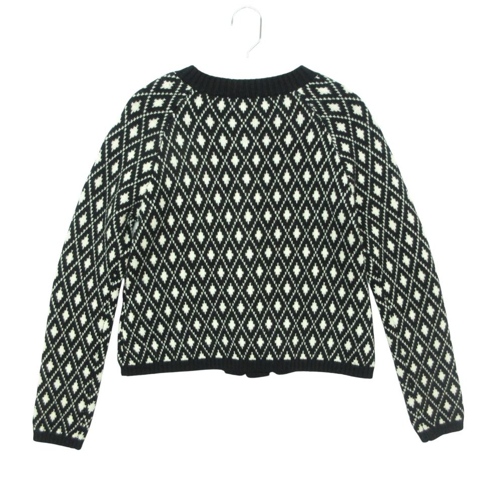 Moncler Cardigan Long Sleeve Knit Jacket Arm Logo Patch Cover Wool All Over — view 2
