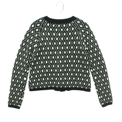 Moncler Cardigan Long Sleeve Knit Jacket Arm Logo Patch Cover Wool All Over — view 2