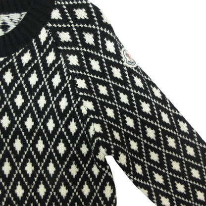 Moncler Cardigan Long Sleeve Knit Jacket Arm Logo Patch Cover Wool All Over — view 5