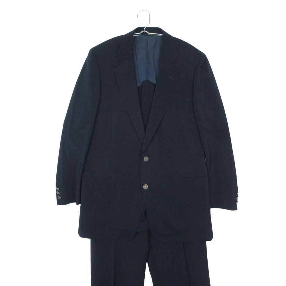 Dior Vintage Monsieur Suit Set Notch Lapel Blazer Trousers Pants Navy LL