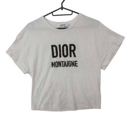Dior Short Sleeve T-Shirt Logo Cotton White