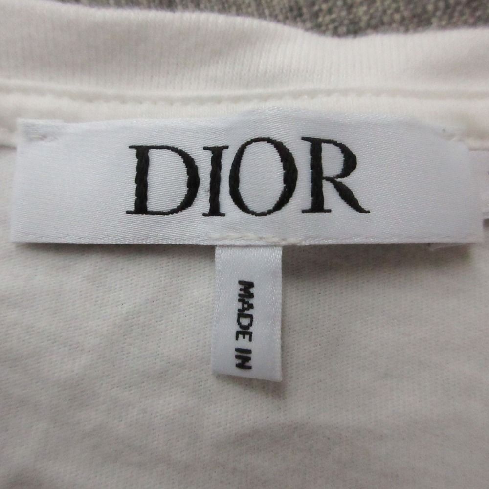 Dior Short Sleeve T-Shirt Logo Cotton White — view 4