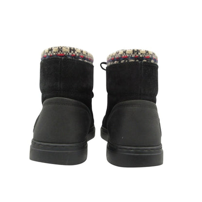 Chanel Sneakers Suede Tweed CC Logo High Cut Shoes Black — view 4