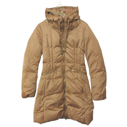 Moncler Coat Nimes Down Jacket Hooded Midi Length Beige