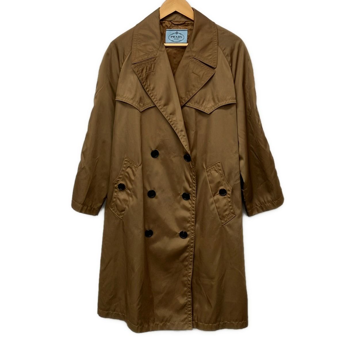 Prada Coat 36 S Beige Long Sleeve Spring Autumn
