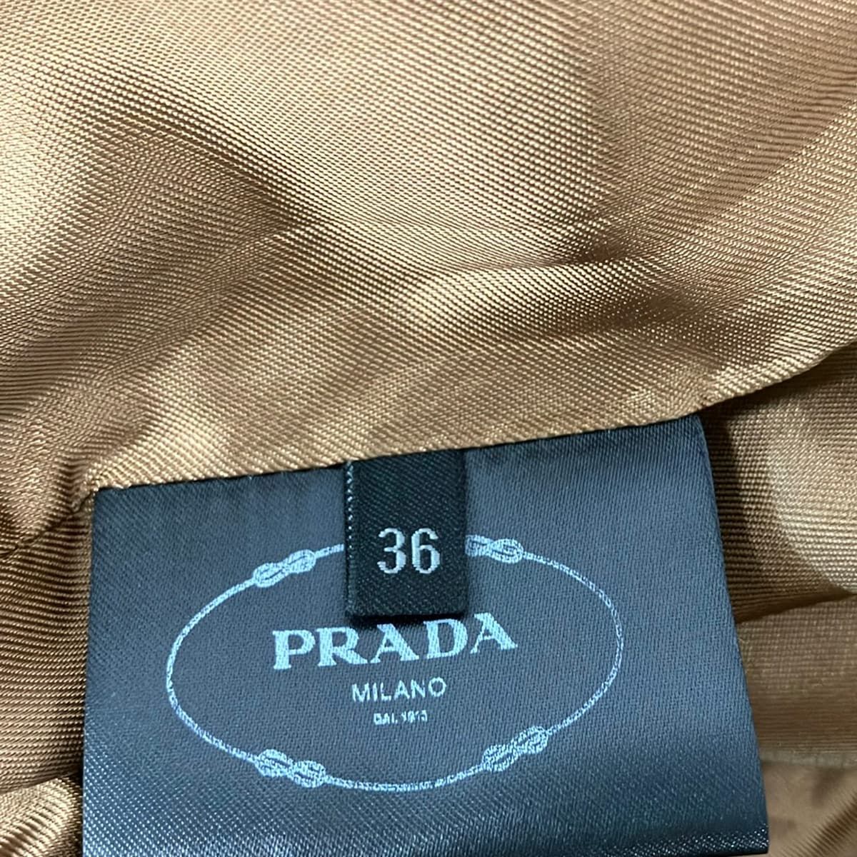 Prada Coat 36 S Beige Long Sleeve Spring Autumn — view 5