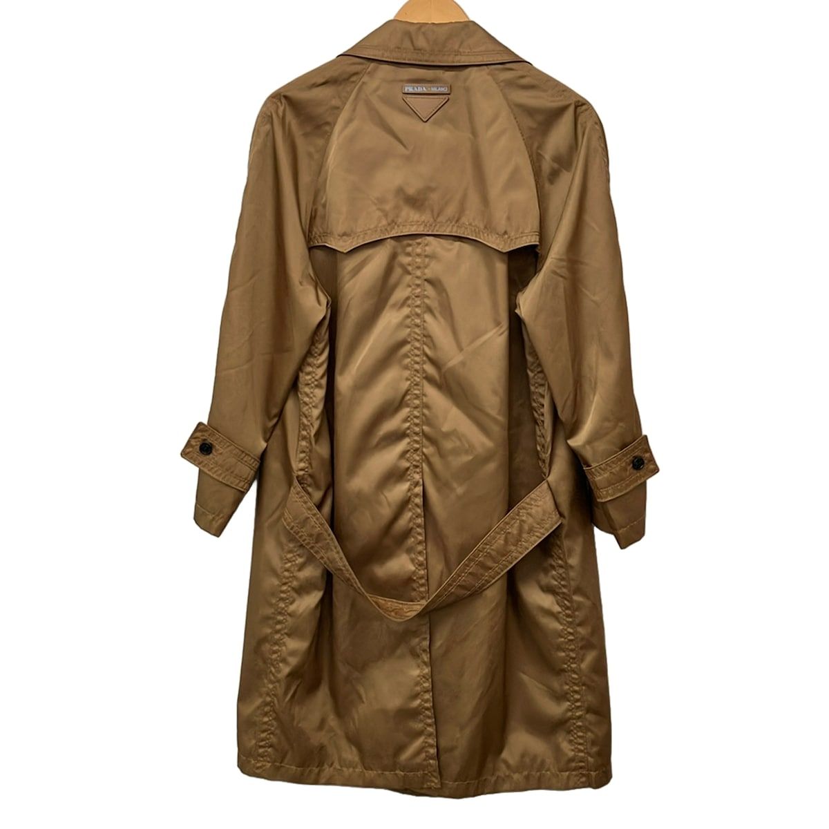 Prada Coat 36 S Beige Long Sleeve Spring Autumn — view 2