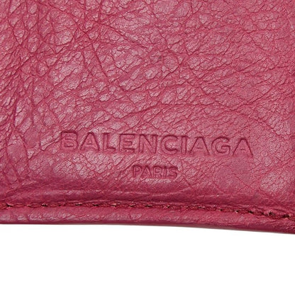 Balenciaga Classic Mini Wallet Trifold Pink Leather — view 9