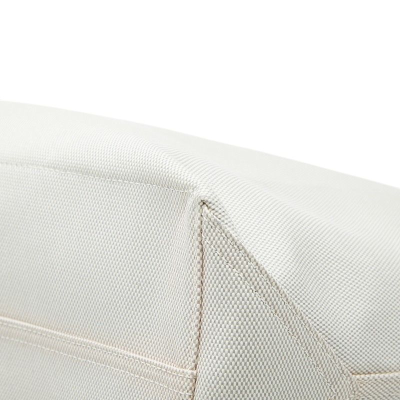 Tiffany & Co Weekend Tote Shoulder Bag 2-Way Ivory Blue Canvas Leather — view 6