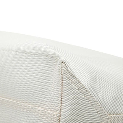 Tiffany & Co Weekend Tote Shoulder Bag 2-Way Ivory Blue Canvas Leather — view 6