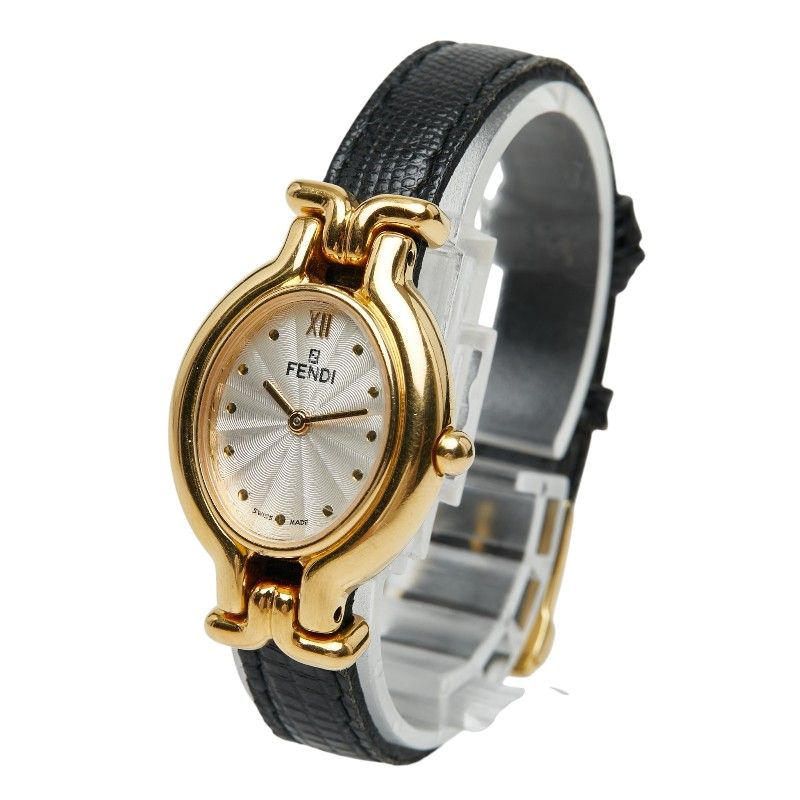 Fendi Chameleon Change Bezel 5 Colors Watch Silver Gold Stainless Steel Leather — view 2