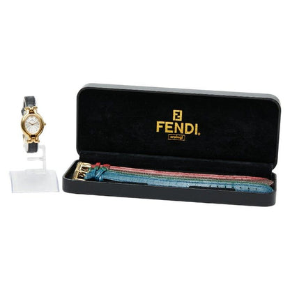 Fendi Chameleon Change Bezel 5 Colors Watch Silver Gold Stainless Steel Leather — view 9