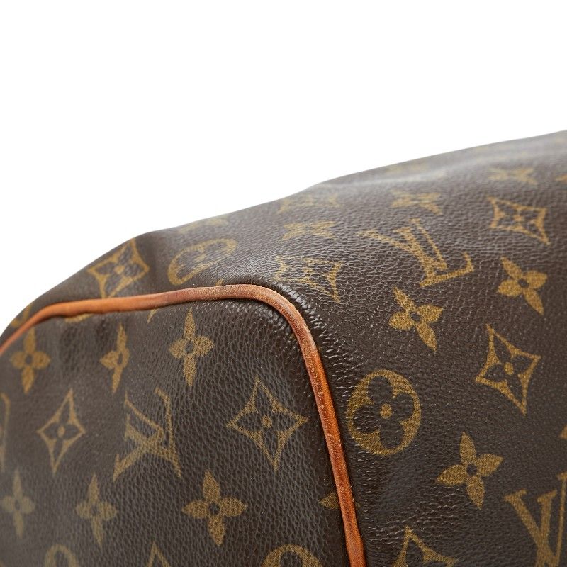 Louis Vuitton Monogram Speedy 25 Mini Boston Bag Brown Leather — view 5