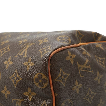 Louis Vuitton Monogram Speedy 25 Mini Boston Bag Brown Leather — view 6
