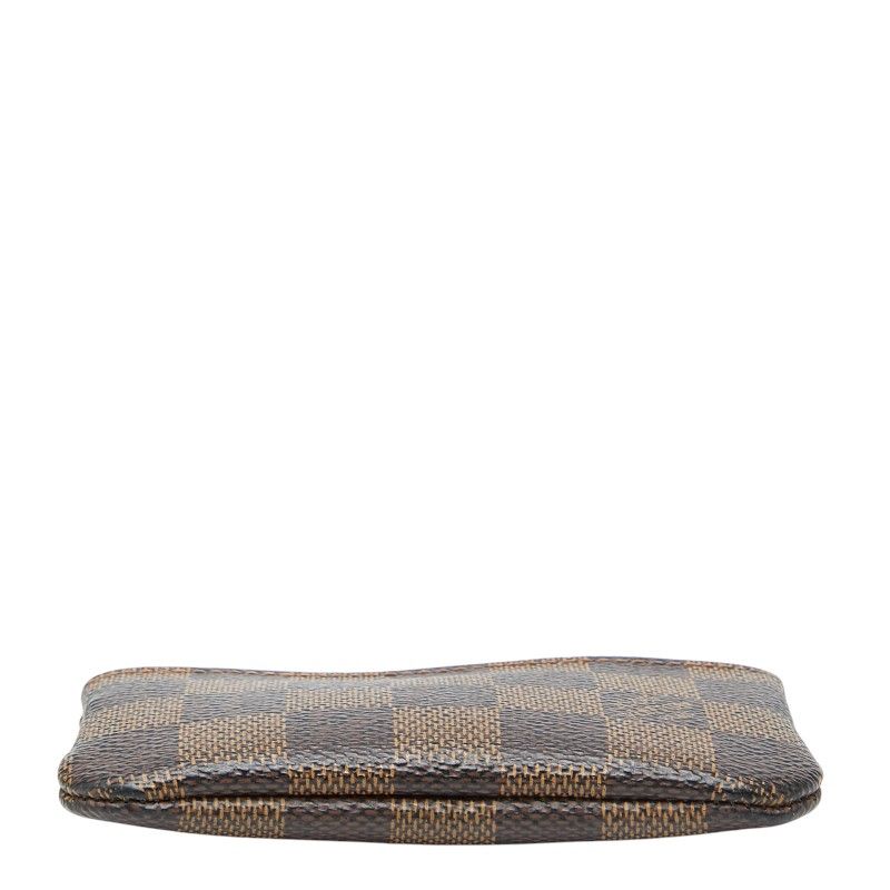 Louis Vuitton Damier Pochette Cles Coin Case Key Brown Leather 1 — view 3