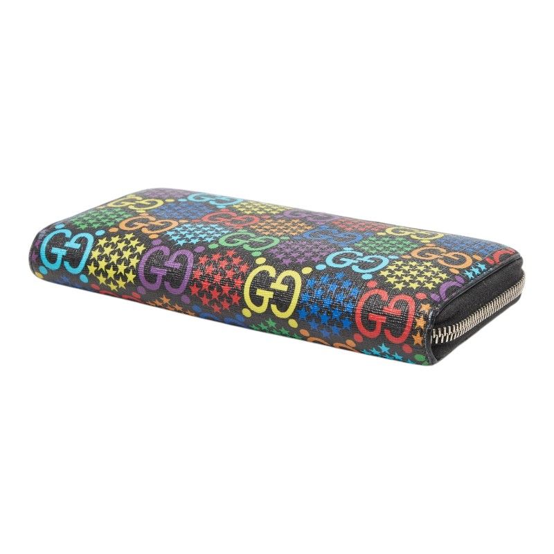 Gucci GG Psychedelic Zip Around Wallet Multicolor Leather — view 4