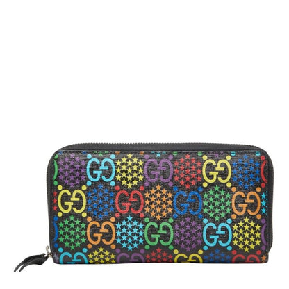 Gucci GG Psychedelic Zip Around Wallet Multicolor Leather