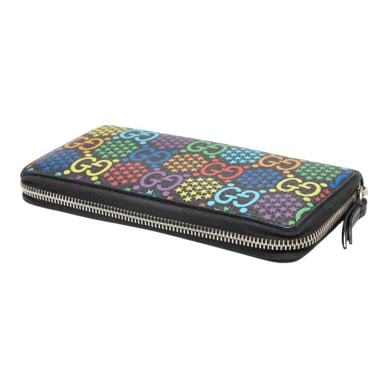Gucci GG Psychedelic Zip Around Wallet Multicolor Leather — view 5