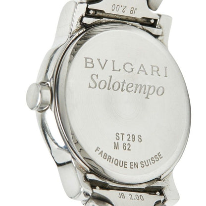 Bvlgari Solo Tempo Watch White Silver Stainless Steel — view 6