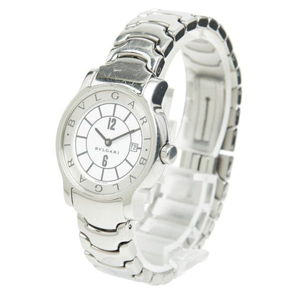 Bvlgari Solo Tempo Watch White Silver Stainless Steel — view 2
