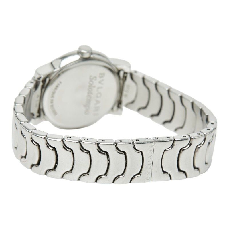 Bvlgari Solo Tempo Watch White Silver Stainless Steel — view 5