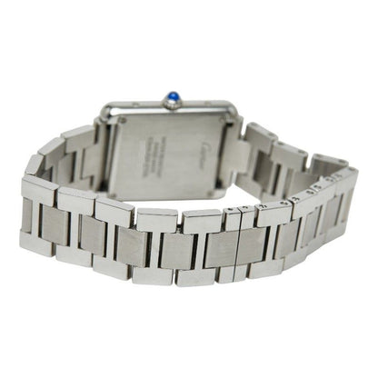 Cartier Tank Solo SM Watch White Silver Stainless Steel — view 5